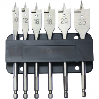 DART 6 Piece Flat Bit Set