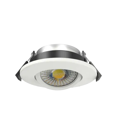 ArcLED 8W CCT Switchable Tiltable LED Downlight &ndash; White Bezel Included