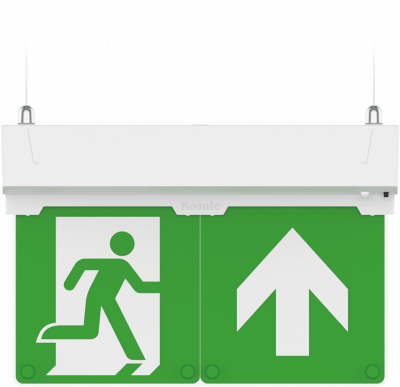 Kosnic Doxa 2 Duo Surface&Recessed Manual&Self-test LED Exit Sign 1W/3W
