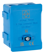 Lewden Distribution Terminal 100A 5 Way Blue