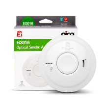 Aico Mains powered with a 10-year rechargeable lithium cell back-up Optical Smoke Alarm