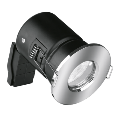 Aurora Fixed IP65 EFD™ Fire Rated Downlight – Polished Chrome