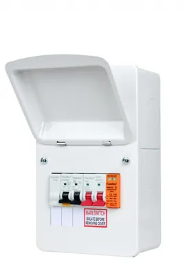 Fusebox 100A MS + 32A 30MA MINI RCBO (1P+Nsw) + T2 SPD bi directional