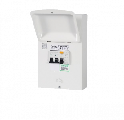 Fusebox 63A 30MA TYPE A RCD + B6  B16 MCBS + T2 SPD