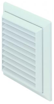 100mm Rectangular 110x54mm Socket White Fixed Grille