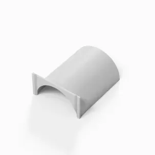 DLine 30x15mm Flat Adaptor White