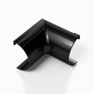 DLine 30x15mm Clip-Over Internal Bend Black