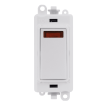 Click GridPro 20AX DP Switch With Neon Module White Insert