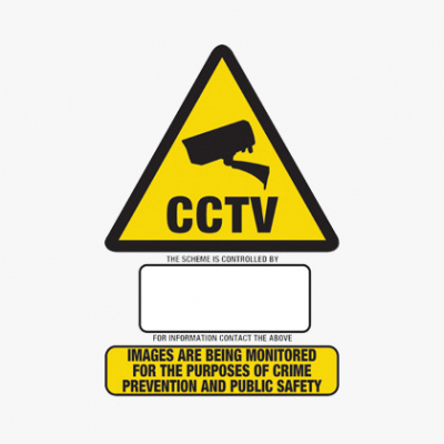 A3 RIGID WARNING LABEL CCTV IN OPERATION