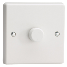 VARILIGHT 1-Gang 2-Way V-Pro Push On/Off Rotary LED Dimmer 1 x 0-300W