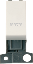 Click MiniGrid 13A/10AX DP Switch Module "FREEZER" Polar White