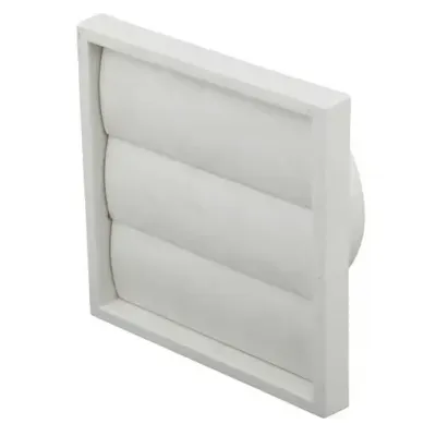 100mm White Gravity Grille (Overall 120x120mm)