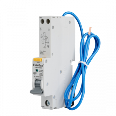 Fusebox 10kA 16A 30MA C CURVE TYPE A RCBO