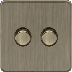 K/Bridge 2G 2-way 10-200W (5-150W LED) Intelligent dimmer - Antique Brass