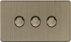 K/Bridge 3G 2-way 10-200W (5-150W LED) Intelligent dimmer - Antique Brass