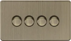 K/Bridge 4G 2-way 10-200W (5-150W LED) Intelligent dimmer - Antique Brass
