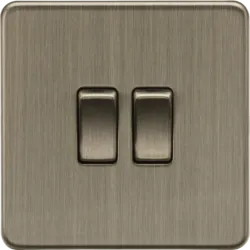 K/Bridge 10AX 2G 2-Way Switch - Antique Brass