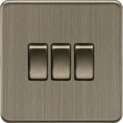 K/Bridge 10AX 3G 2-Way Switch - Antique Brass