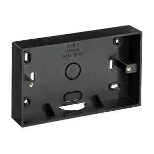DLine Twin Surface Box 28mm Black
