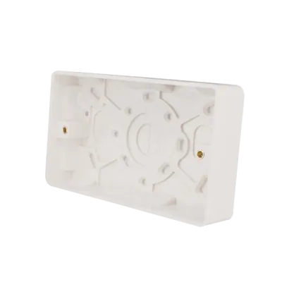 Thrion Back Box 2 Gang 25mm White