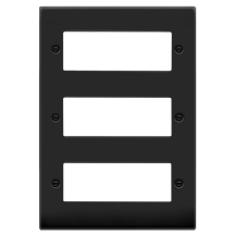 Click Deco Minigrid 18G Module Plate Matt Black