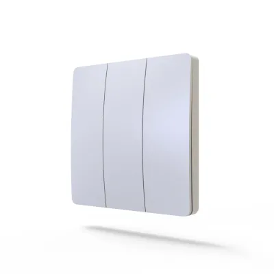 Ener-J 3 Gang Wireless Kinetic Switch Dimmable/Non Dimmable (white body)