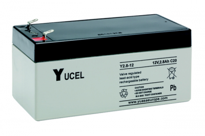 YUCEL 2.8AH 12V SEALED LEAD ACID BATTERY